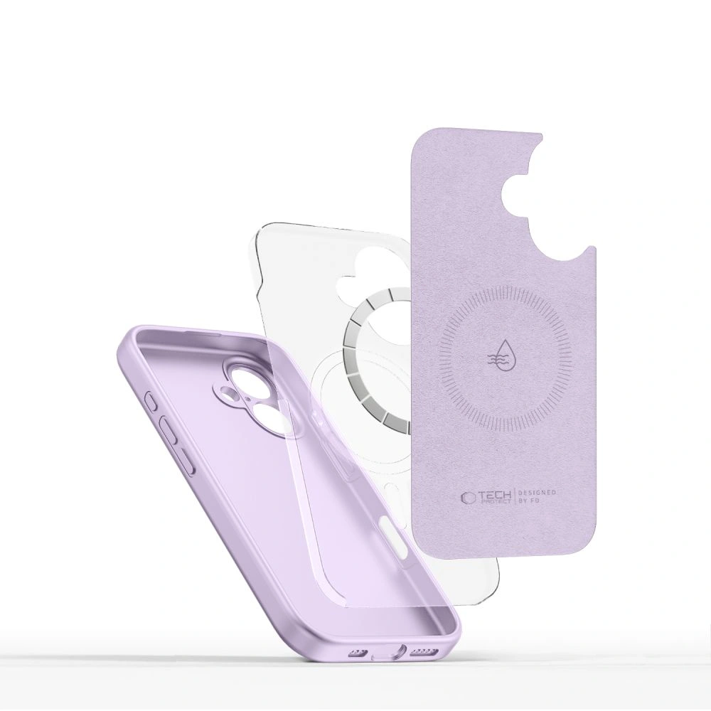 Tech-Protect Liquid Silicone MagSafe Apple iPhone 16 Mauve