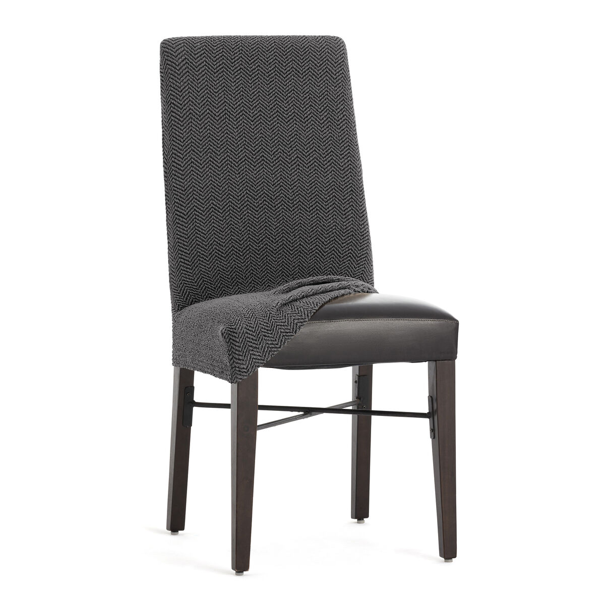 Chair Cover Eysa JAZ Dark grey 50 x 60 x 50 cm 2 Units