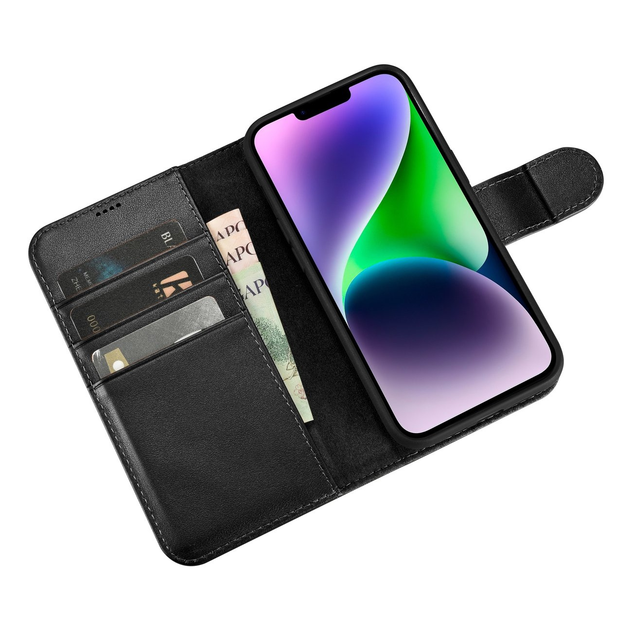 iCarer Wallet Anti-RFID 2in1 Apple iPhone 14 Plus black