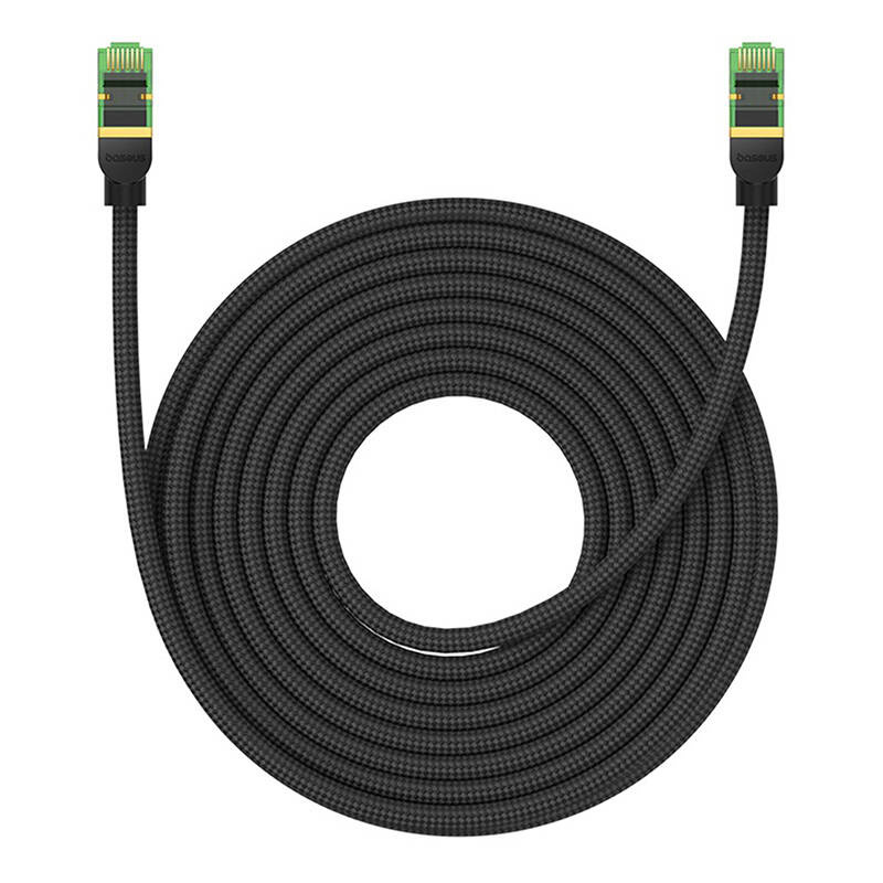 Baseus braided cat 8 Ethernet RJ45 network cable, 40Gbps, 10m (black)