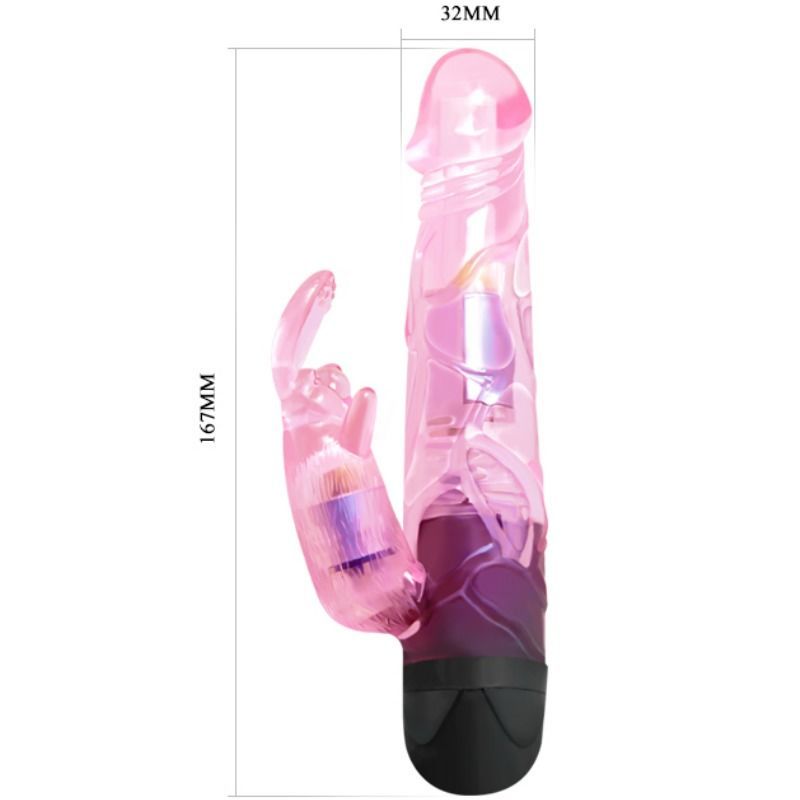 GIVE YOU LOVER VIBRATOR WITH RABBIT PINK