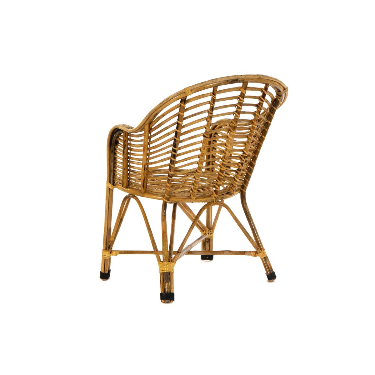 Armchair DKD Home Decor Natural wicker 56 x 50 x 83 cm