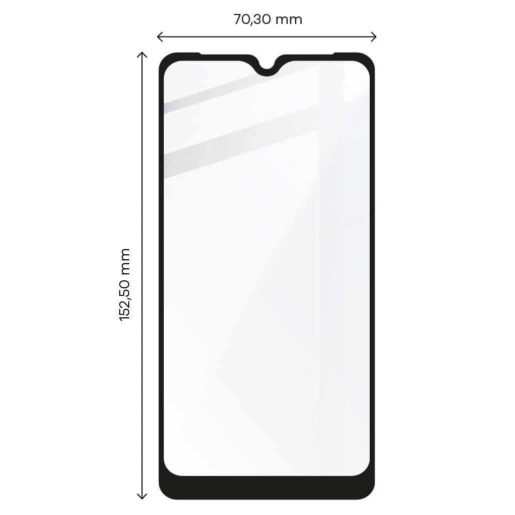 Bizon Glass Edge Moto G8 Play black