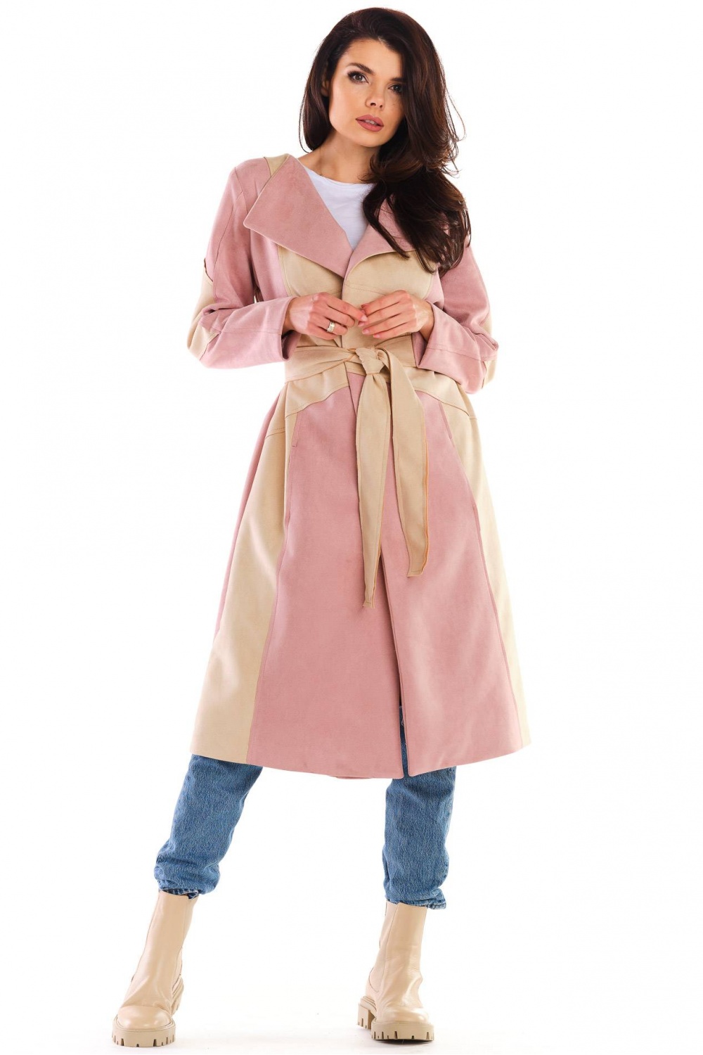  Coat model 158798 awama  pink