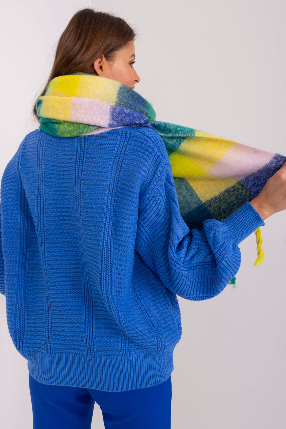  Shawl model 191706 AT  blue