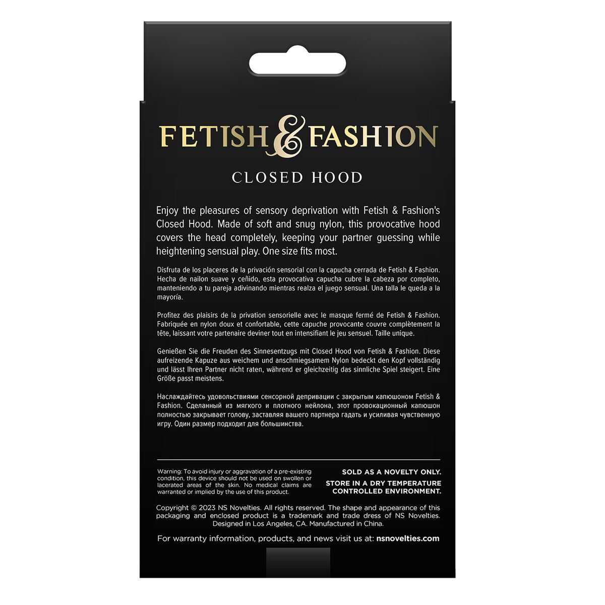 Mask NS Novelties Fetish & Fashion Black