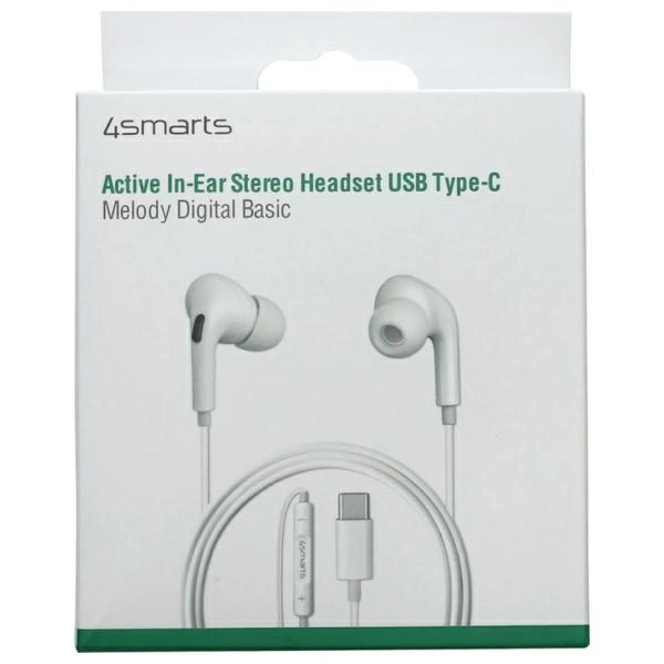 4smarts Melody Digital Basic USB-C in-ear headphones with D/A converter white