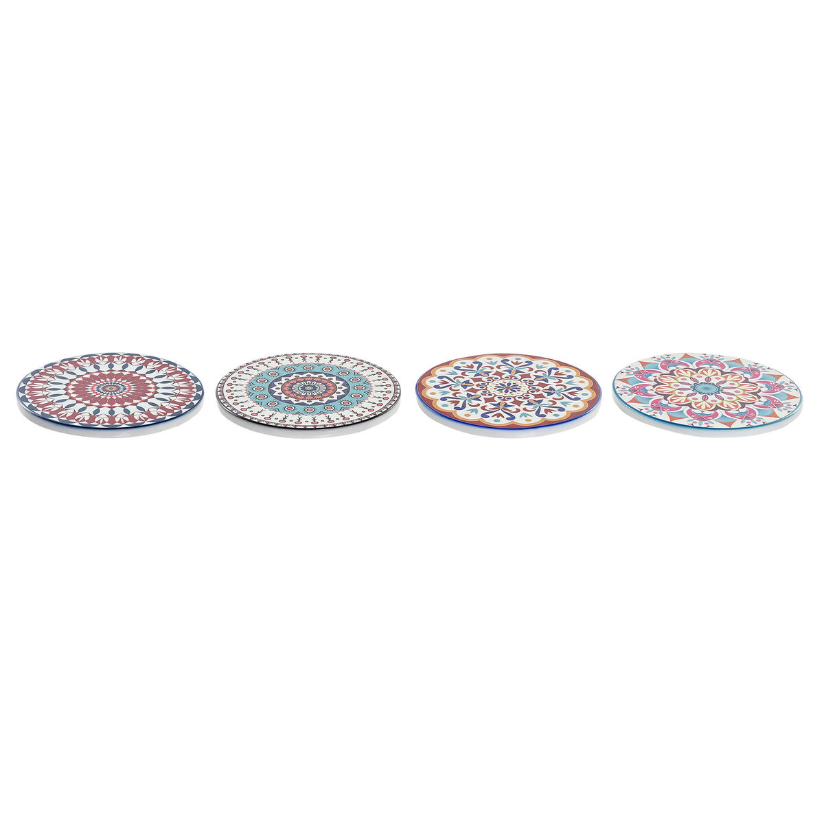 Coasters DKD Home Decor Mandala 4 Units (10,8 x 10,8 x 0,7 cm)