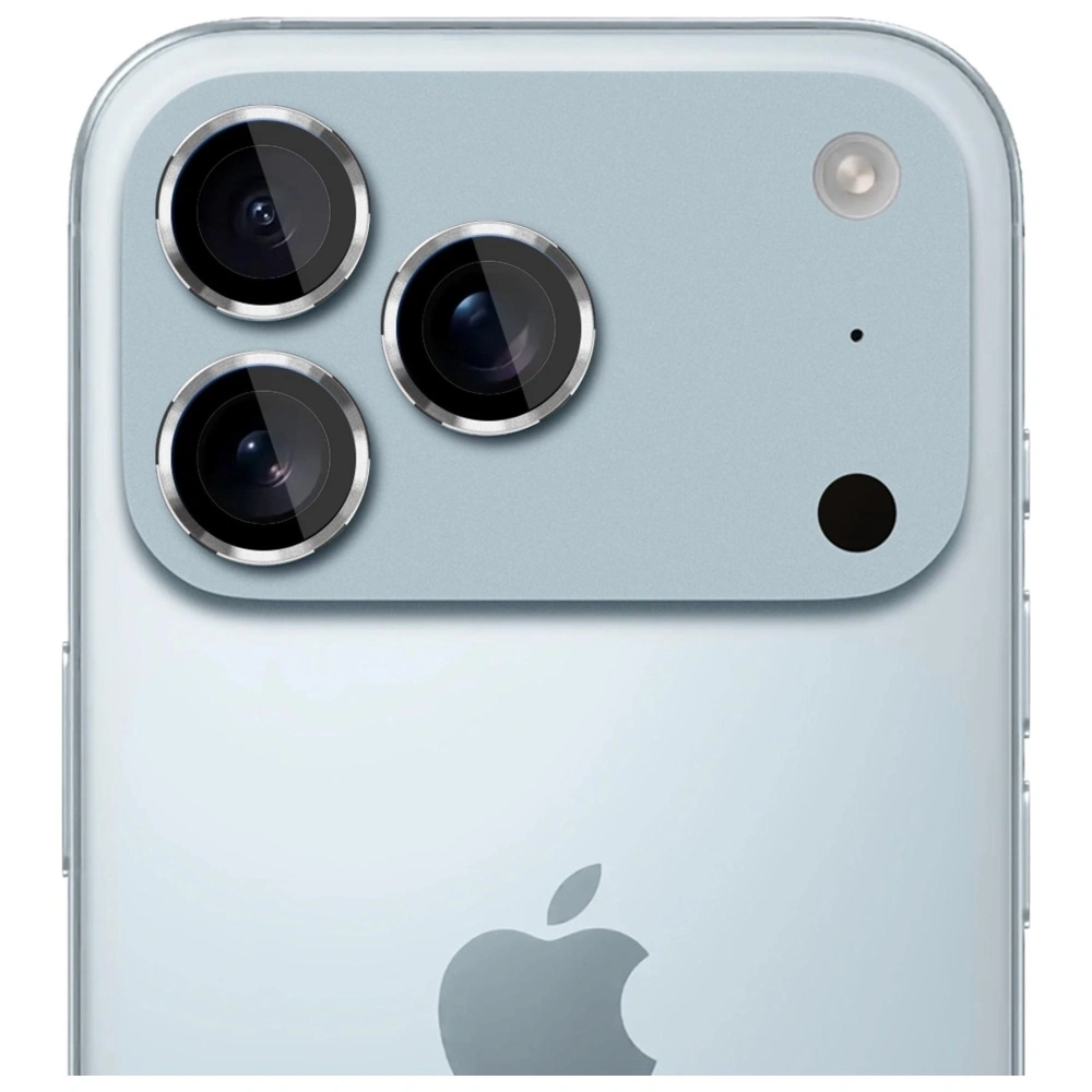 Szkło hybrydowe na obiektyw aparatu 3MK Lens Protection Pro do Apple iPhone 17 Pro / 17 Pro Max srebrny