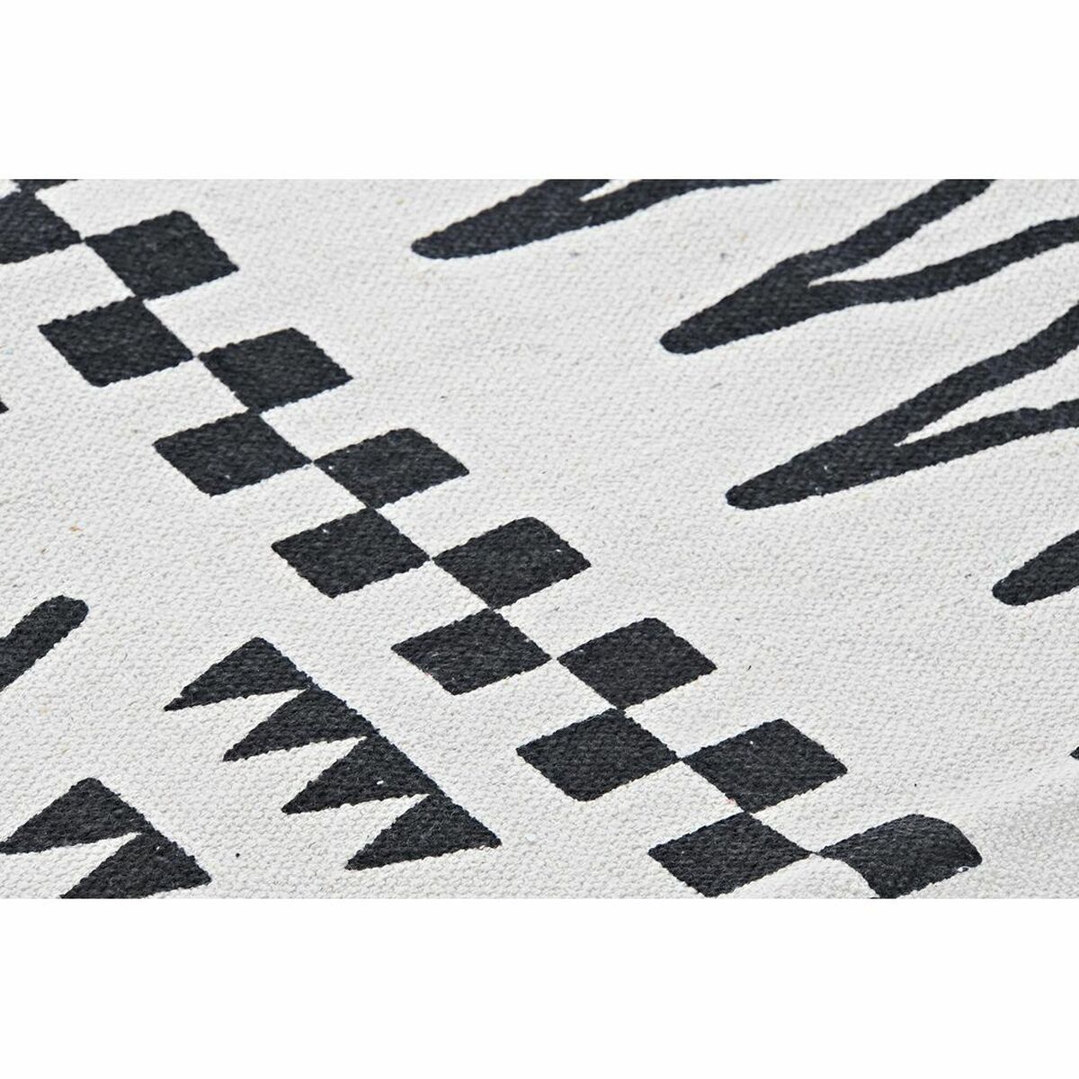 Carpet DKD Home Decor 160 x 250 x 0,7 cm Black Polyester White Ikat Boho