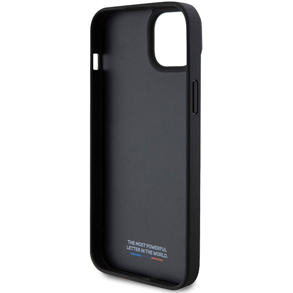 BMW BMHCP15M23PUPVK Apple iPhone 15 Plus / 14 Plus hardcase Perforated Tricolor Line black