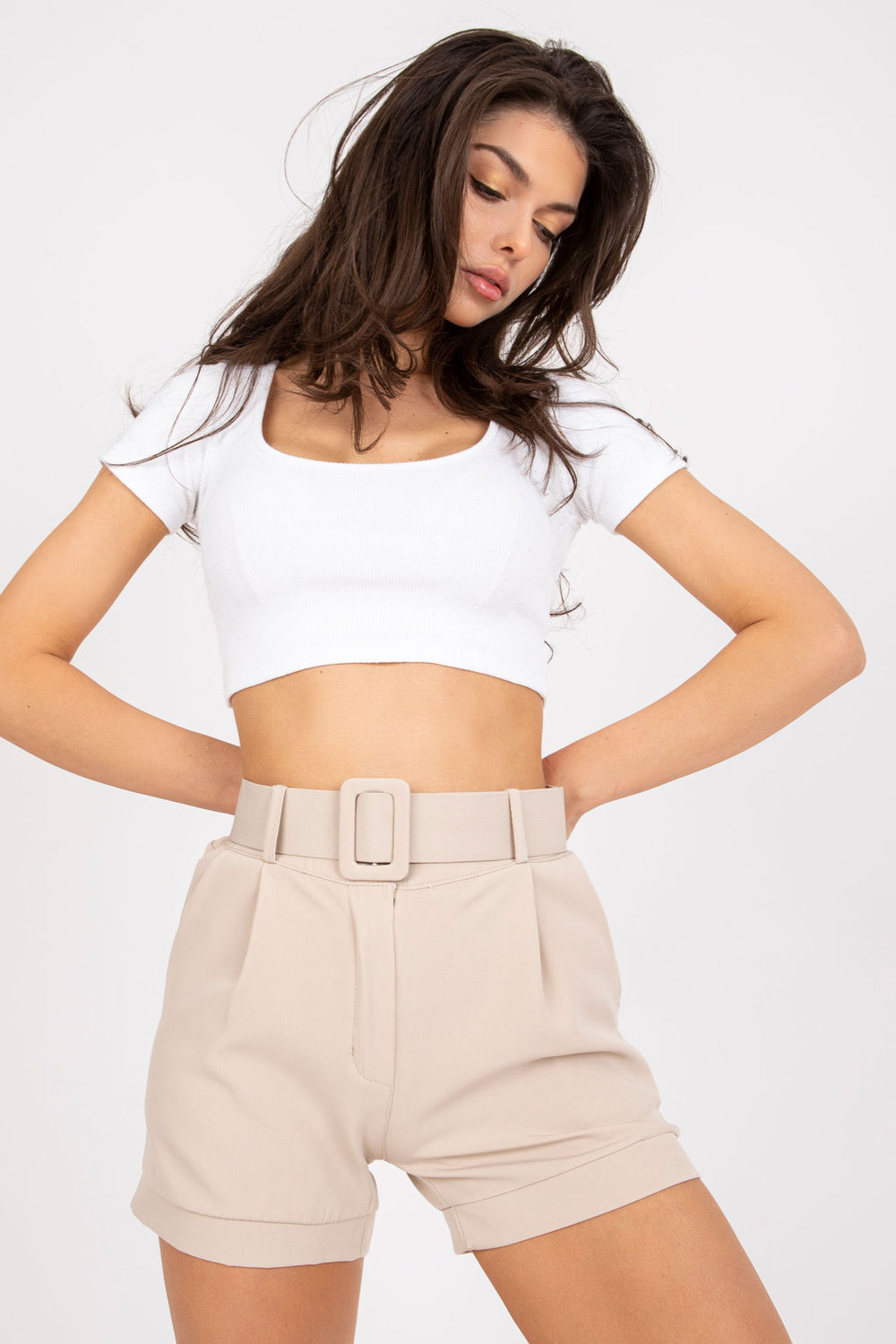  Shorts model 166320 Italy Moda  beige