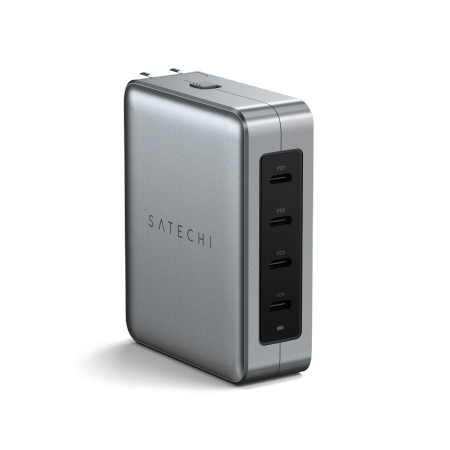 Satechi 4-Port GaN Travel Charger US, UK, EU, AS 4xUSB-C 140W 