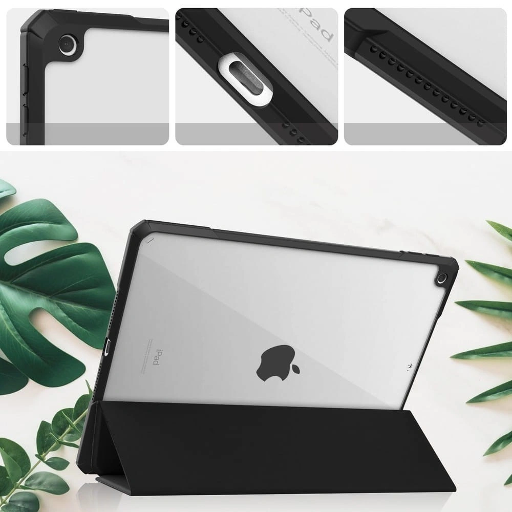 Bizon Case Tab Clear Matt Apple iPad 9/8/7 10.2 2021/2020/2019 black