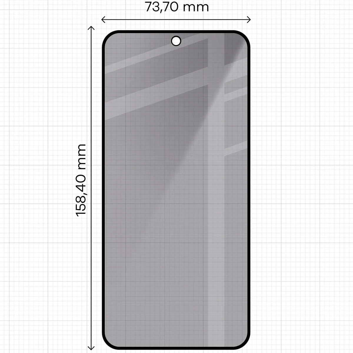 Szkło prywatyzujące z ramką aplikacyjną Bizon Glass Aplikator Shadow do Samsung Galaxy S24 FE / A57 5G