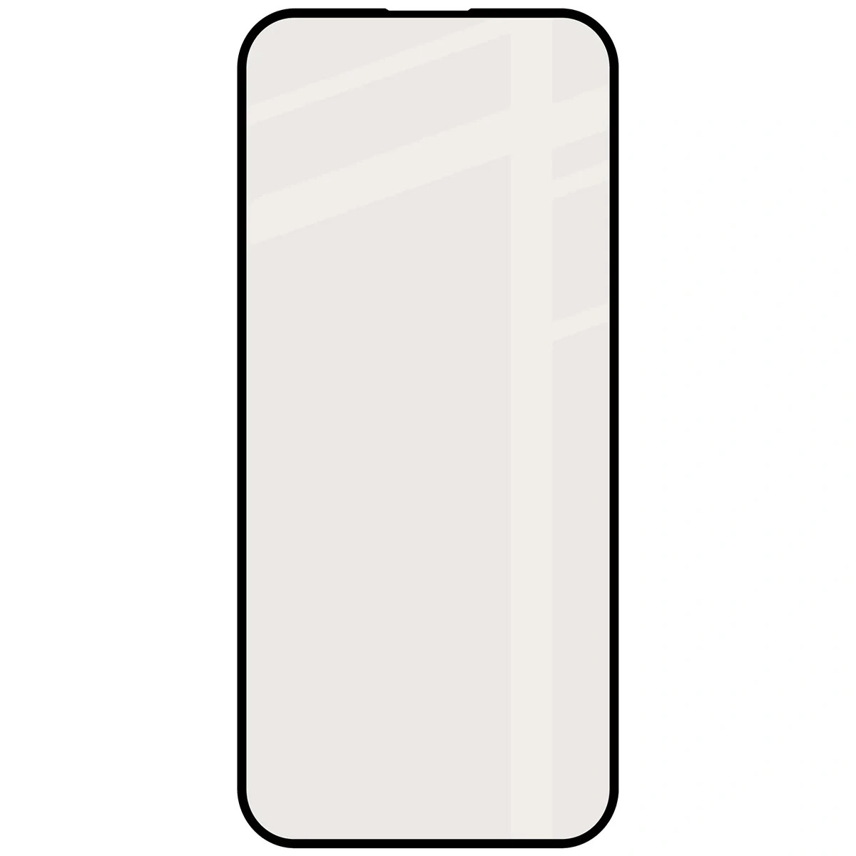 Matowe szkło hartowane Bizon Glass Matte do Apple iPhone 15 Pro, czarna ramka