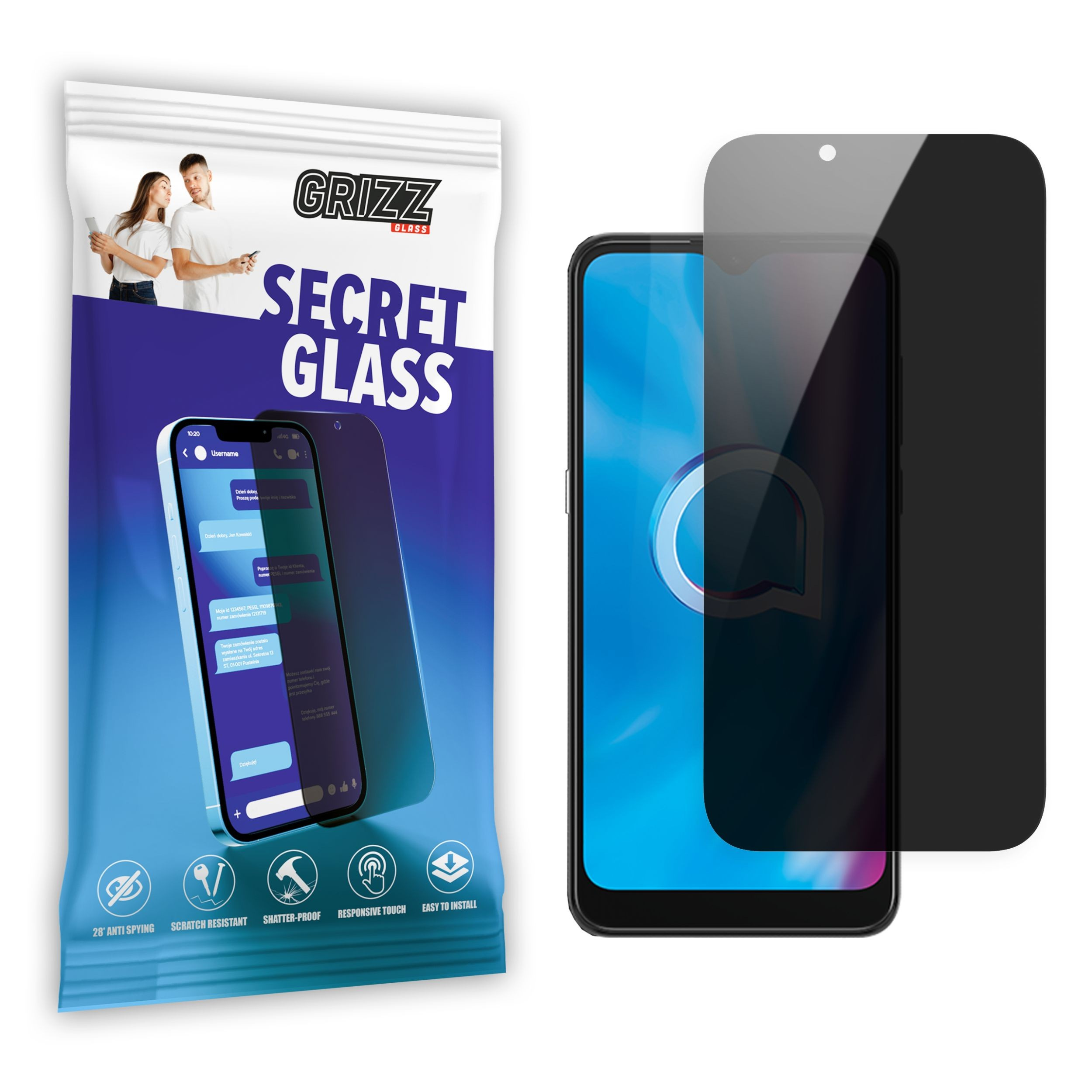 GrizzGlass SecretGlass Alcatel 1V 2020