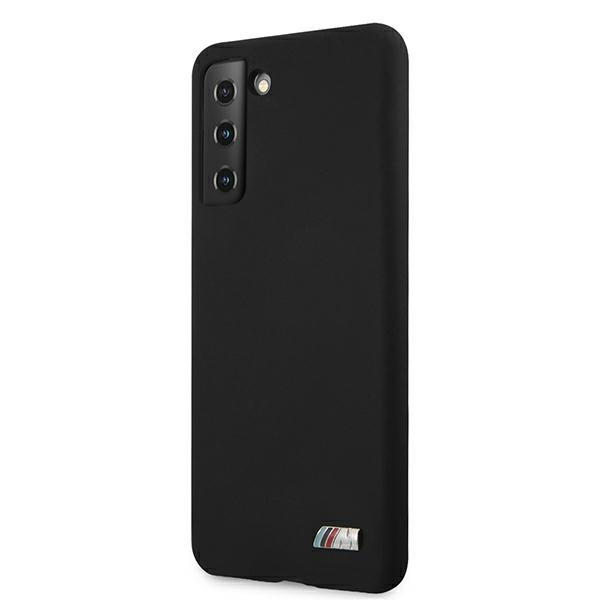 BMW BMHCS21MMSILBK Samsung Galaxy S21+ Plus black Silicone M Collection