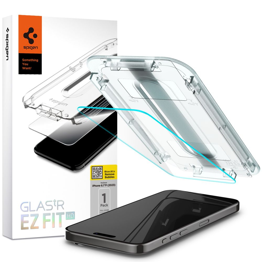 Spigen GLAS.tR ez Fit Apple iPhone 15 Pro Clear