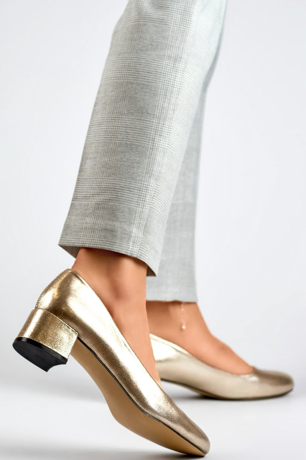  Block heel pumps model 197994 PRIMO  yellow