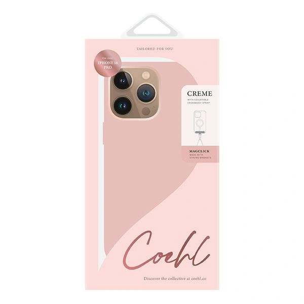 UNIQ Coehl Creme Apple iPhone 16 Pro Magnetic Charging pink