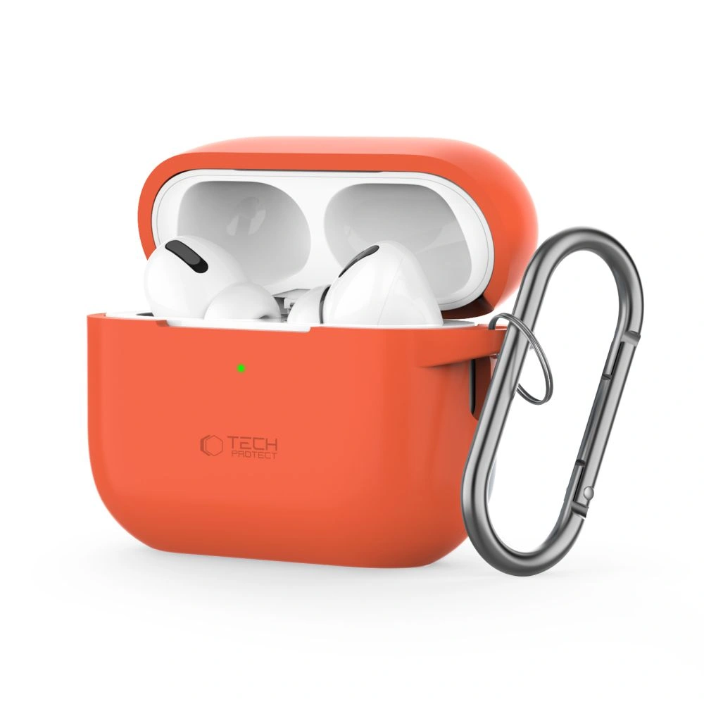 Case Tech-Protect Silicone Hook Apple Airpods Pro 1 / 2 Neon Orange
