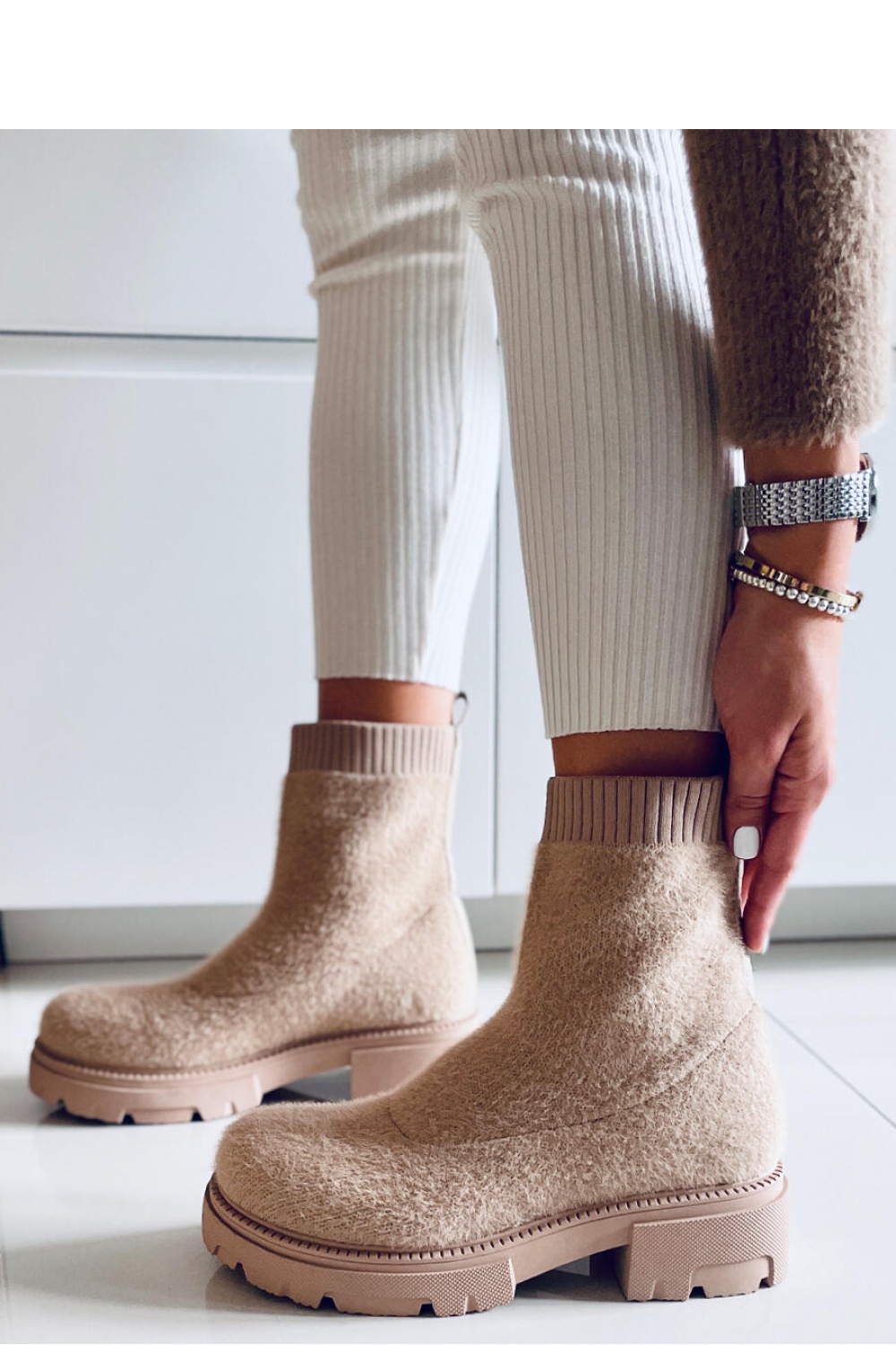 Stiefeletten model 170276 Inello beige Damen