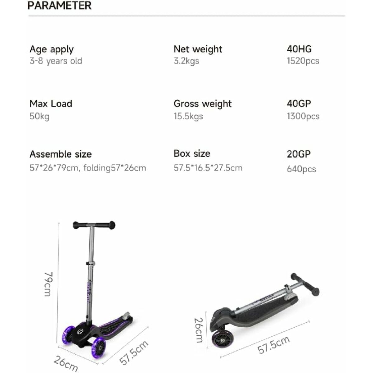 Scooter Ociotrends Eco Future Scooter Purple 3 wheels